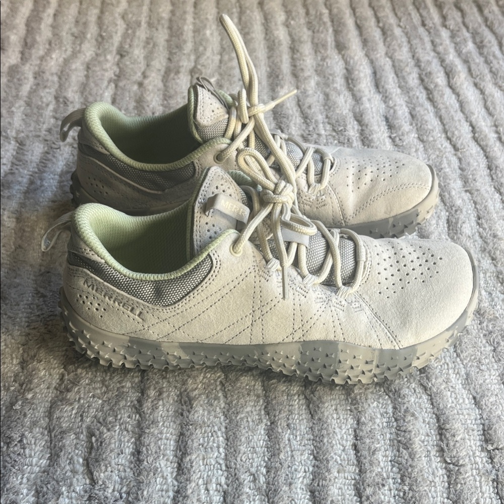 Merrell Wrapt White and Gray Sneakers